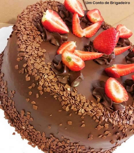 Chocolate Cake With Strawberry