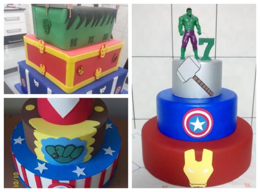 See one-story fake cakes for each Avenger
