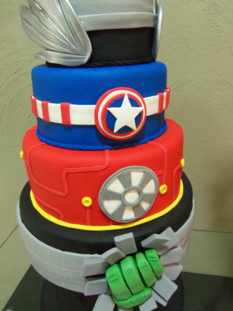 Fancy the details of your Avengers stage cake