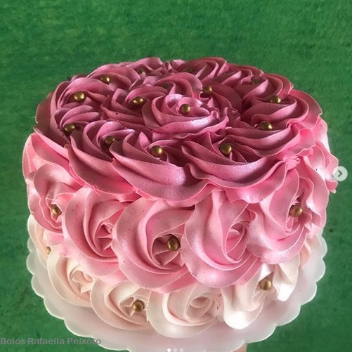 pink gradient cake