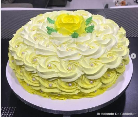 yellow gradient cake