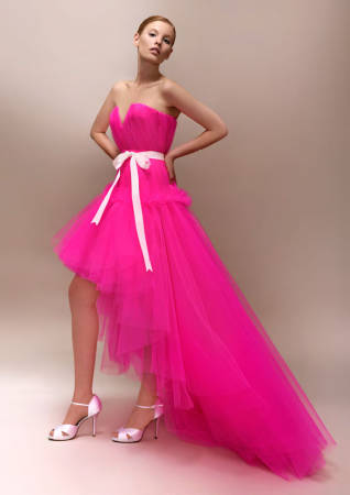 How about a pink mullet tube dress?