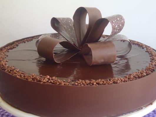 Truffle chocolate bonbon cake