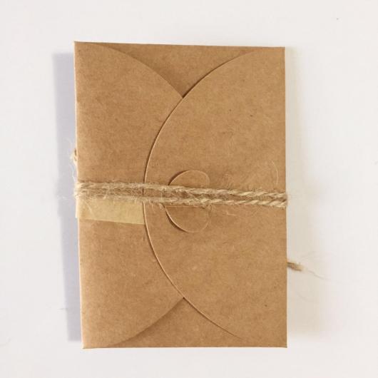 Kraft paper invitation envelope