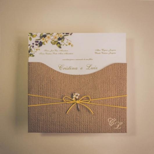 Kraft paper invitation envelope