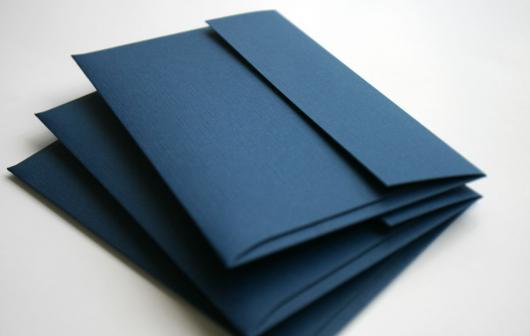 Blue simple invitation envelope