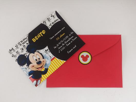 Mickey's Simple Invitation Envelope