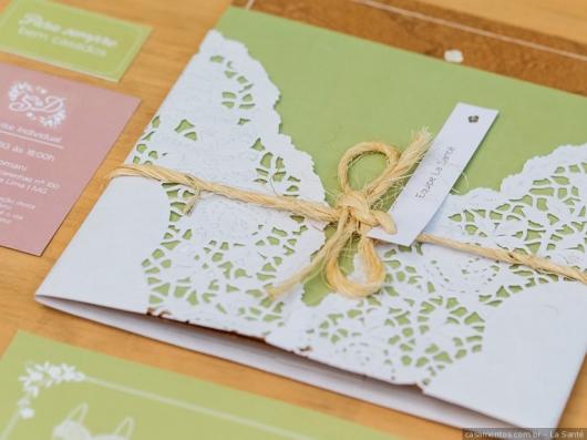 White wedding invitation envelope