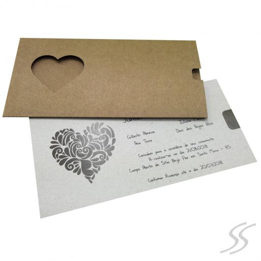 Rustic Wedding Invitation Envelope