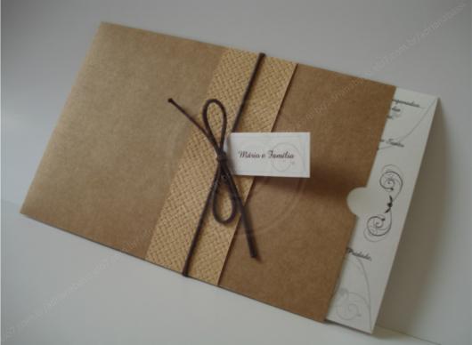 Rustic Wedding Invitation Envelope