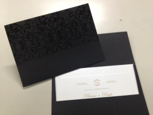 Black Graduation Invitation Envelope