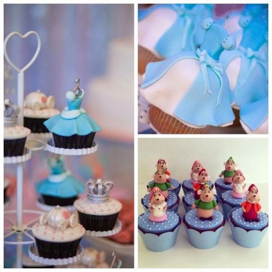 Cupcakes inspired by the story of Cinderella.