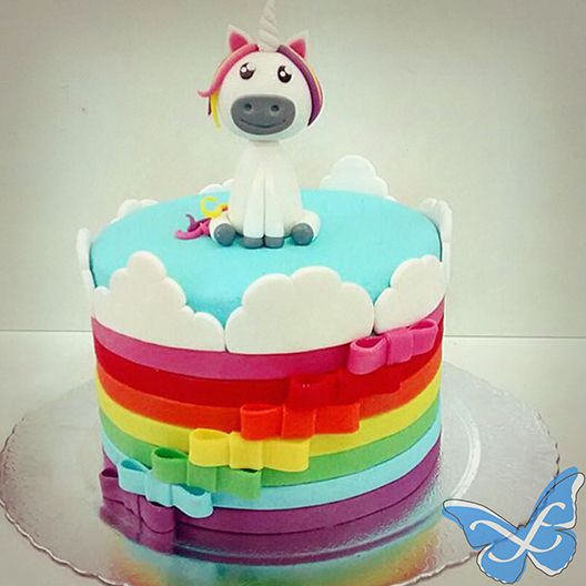 Unicorn unicorn colorful cake