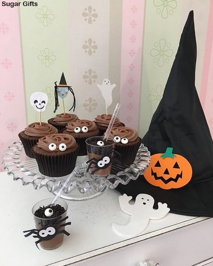 simple chocolate cupcake decoration