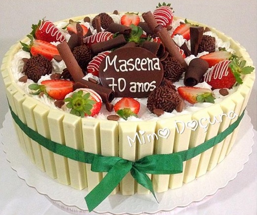 chocolate cake with KitKat