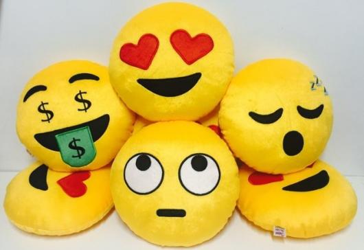 Unisex gift emoji pillow