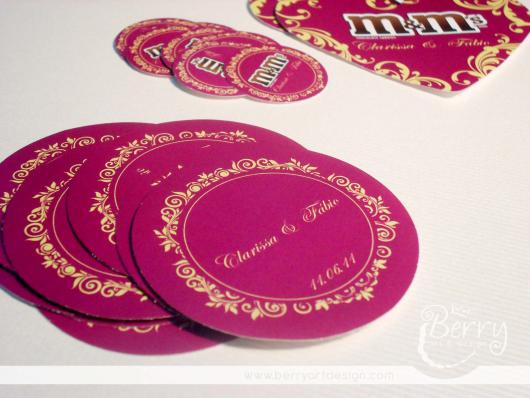 pink and round souvenir stickers