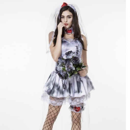 Corpse Bride Costume with Half Rod