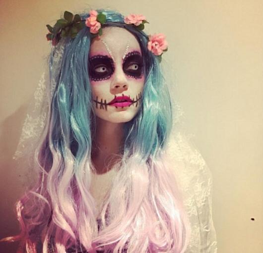 Corpse Bride Fantasy with Colored Hair