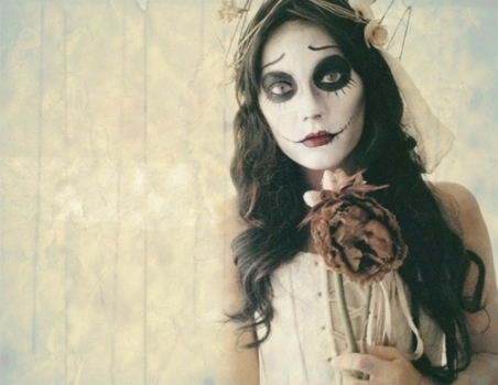 Corpse Bride Costume with Short Veil