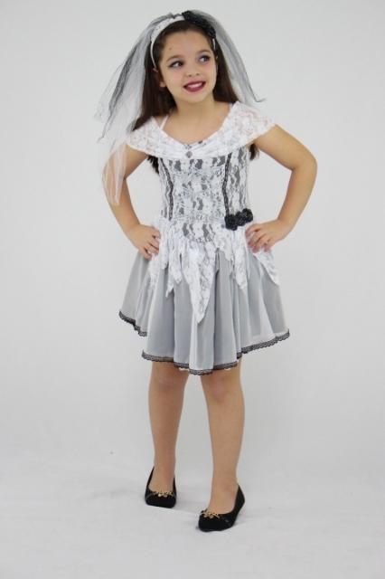 Fantasia Corpse Child Black and White Dress