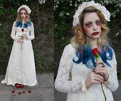 Corpse Bride Costume with Simple Dress