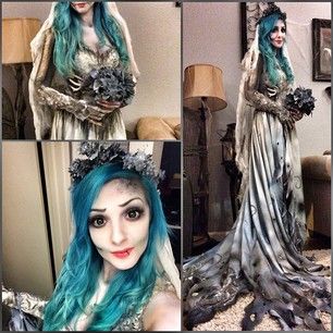 Corpse Bride Fantasy with Realistic Dress