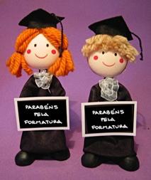 Graduation gift for friend decorative dolls of the profession