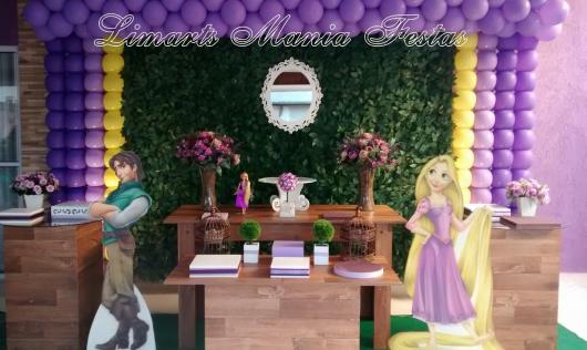 Rapunzel party decorated with MDF displays
