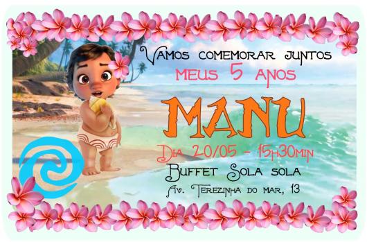 Moana baby Moana invitation by the sea and water party information