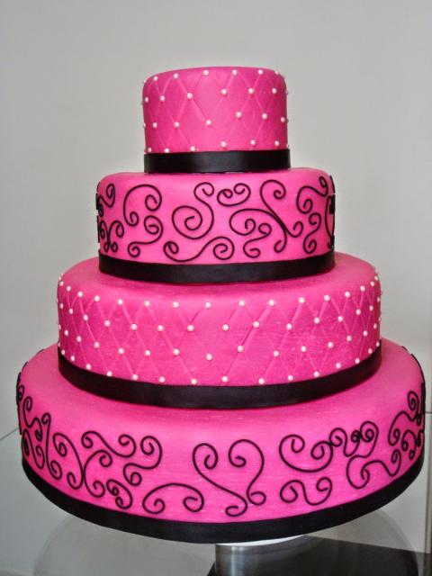 pink pink biscuit cake