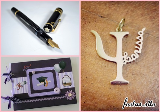 Graduation gift for daughter pendant with profession symbol and luxury pen