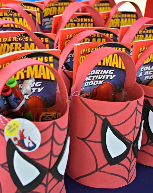 Spiderman party souvenir