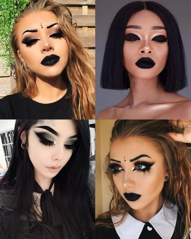 Basic and easy makeup for Halloween party witch