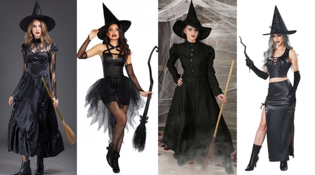 How to make cheap and improvised witch costume step by step