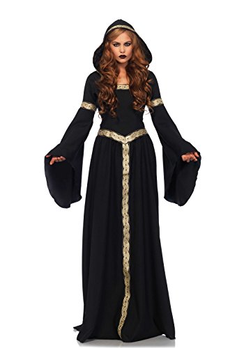 Black and Gold Medieval Witch Costume