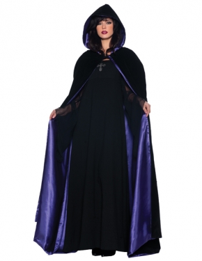 Witch costume with black cape