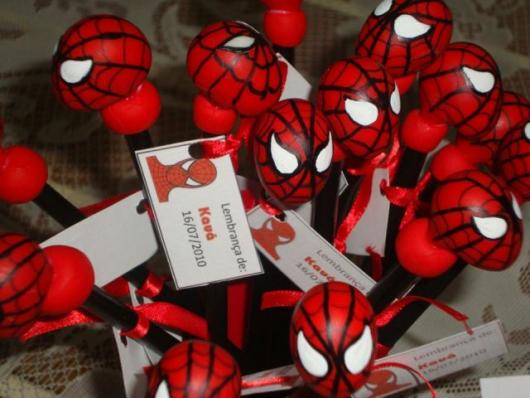 Souvenirs Spider-Man biscuit pencil tip