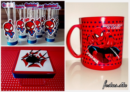 Spider-Man Party Favors Custom Templates