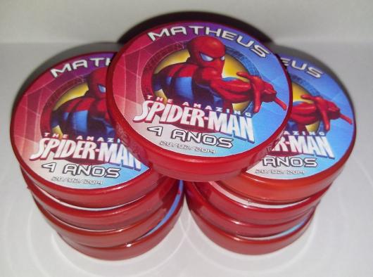 Spider-Man Party Favors Personalized Plastic Tin