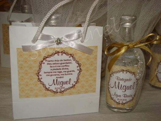 Party favors for personalized beta water baptism godparents