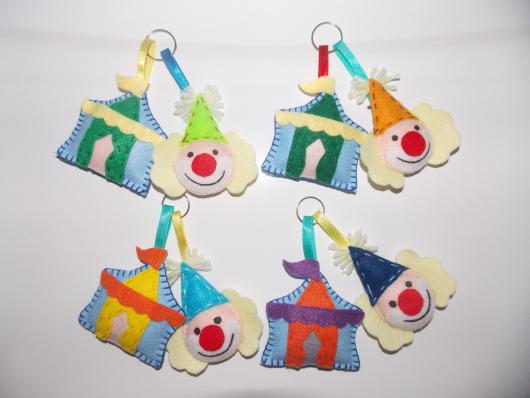 Clown keychain circus theme party favors