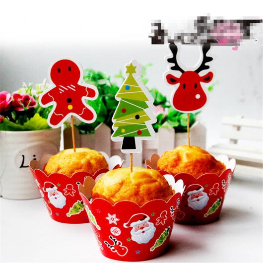 Christmas Cupcake with Santa Claus Cup