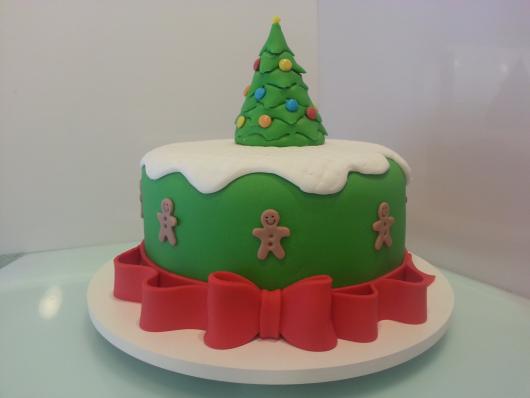 Simple Christmas Cake Christmas Tree