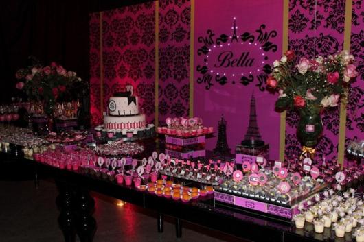 18th Birthday Party Themes Pink and Purple Paris