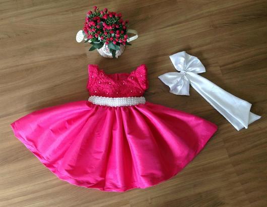 Pink dress for children's party