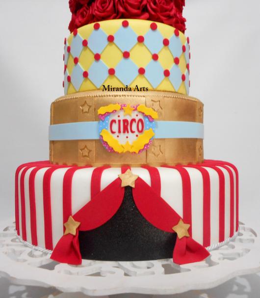 rubberized cake for a circus party