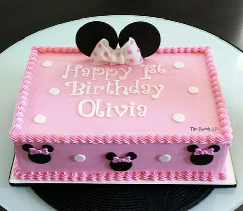 decorated rectangular cake