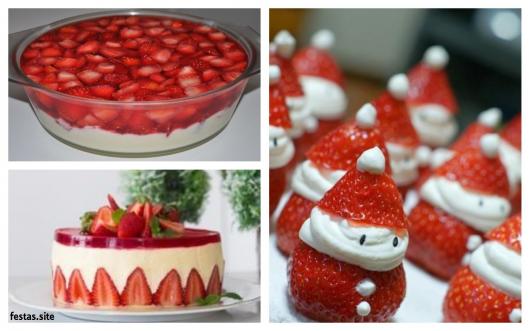 candy with strawberries