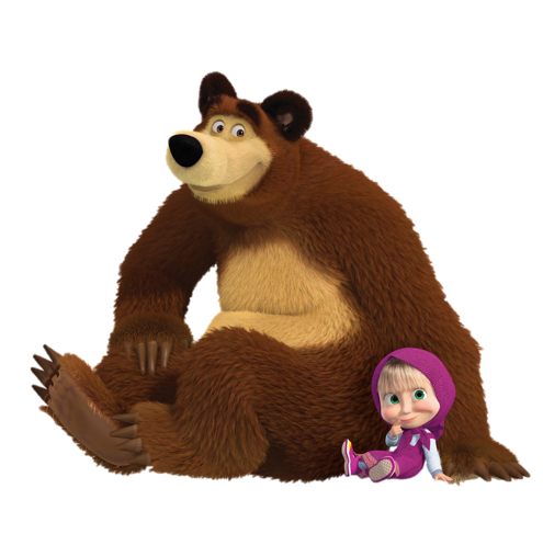 Image with Masha and the Bear.
